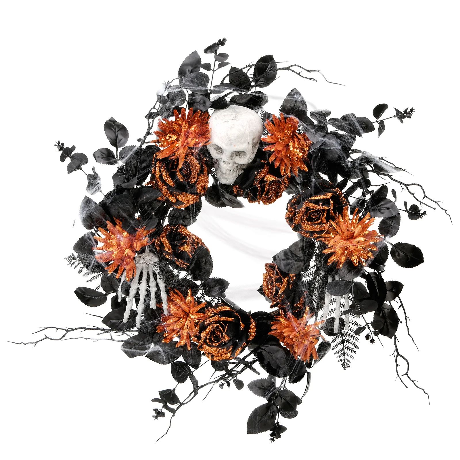 Skull 24" Floral Wreath | Wayfair North America