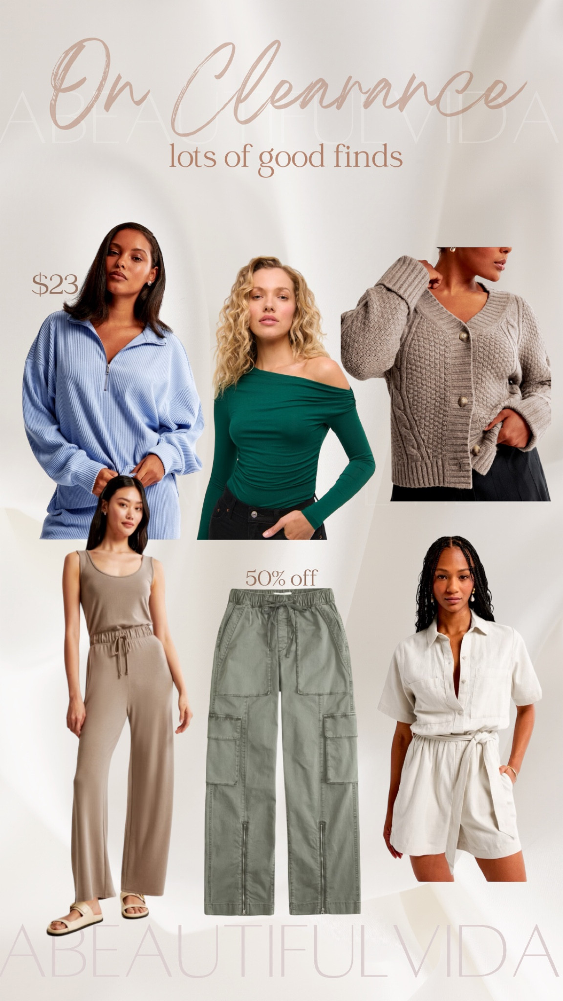 lots of great finds on clearance 🤩

lightweight pullover sweatshirt, half zip , one-shoulder, long sleeve top, knit stitch cardigan, jumper, cargo pants, linen romper, on sale, discount, spring vibes, mom style, bump style 

#LTKMidsize #LTKStyleTip #LTKSaleAlert