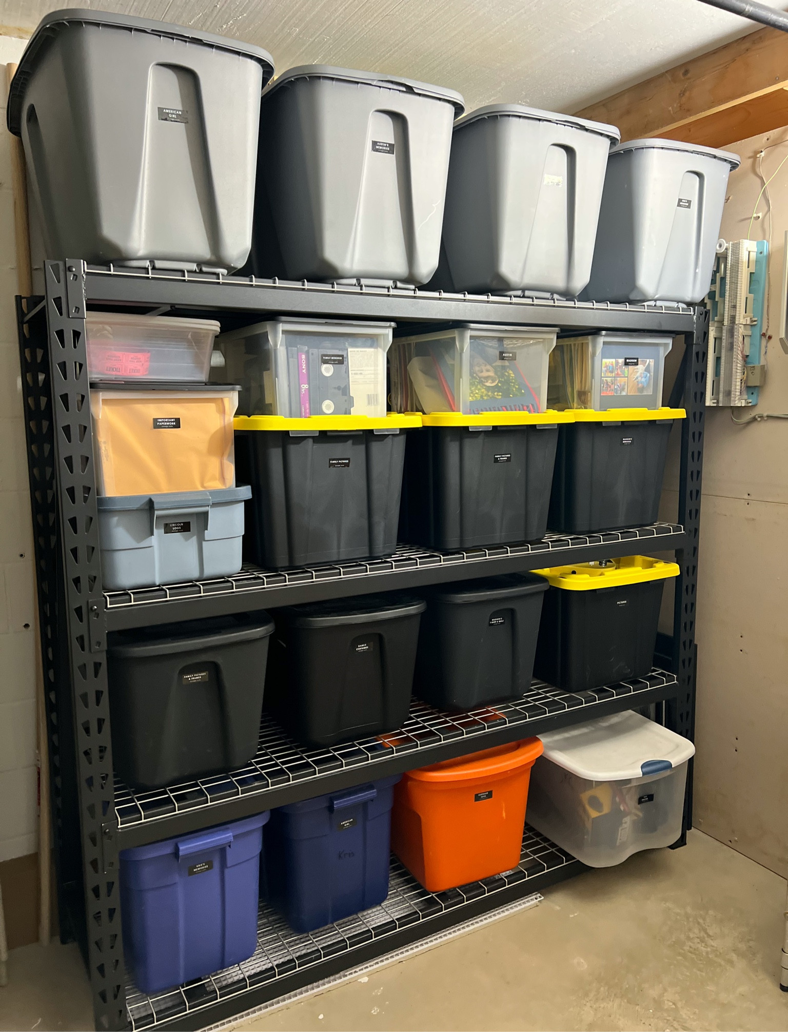Are you putting all those totes of memories on the ground? Transform your storage room with this strong and long lasting storage shelving system! Keep all of your items up off the ground and safe from the possibilities of flooding or mice! 

#storageroom #storageroomhacks #organizedstorageroom #organized #organizedlife #lifetransformation #transformyourlife #organizinginspo 

#LTKhome #LTKfamily