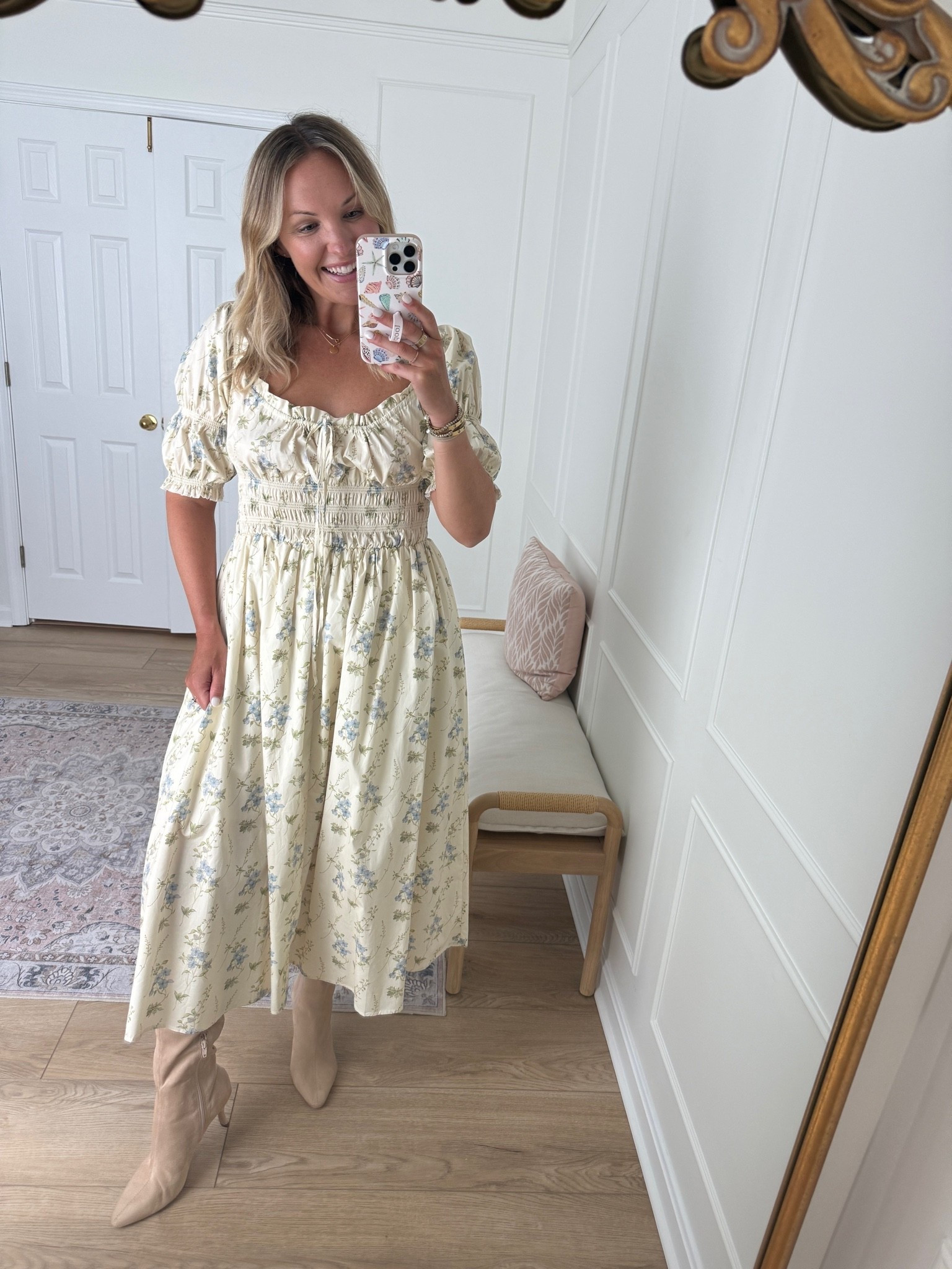 Fall dress for family photos! Wearing a med

#LTKSeasonal #LTKMidsize