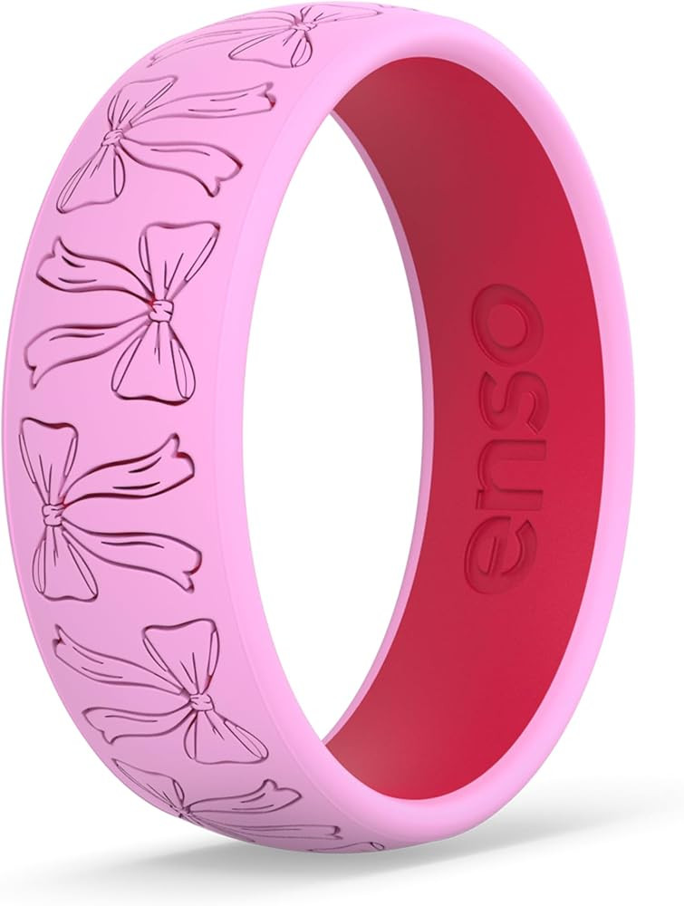 Enso Rings Signature Etched Collection - Classic Etched Silicone Rings - Comfortable and Flexible... | Amazon (US)