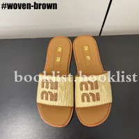 Save Big on Bulk Leather Slippers Sandals Fashion Designer Sandals Leather Letters M Slippers Wom... | DHGate