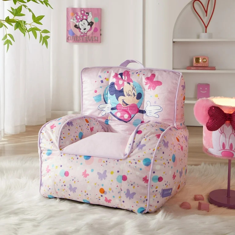 Disney Minnie Mouse Square Beanbag Chair | Walmart (US)