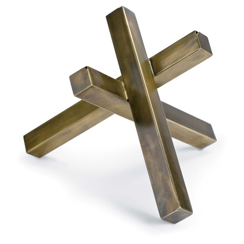 12" Intersecting Sculpture, Brass | One Kings Lane
