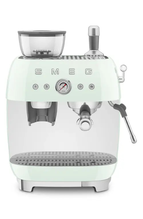 smeg Espresso Machine with Coffee Grinder in Pastel Green at Nordstrom, Size One Size Oz | Nordstrom
