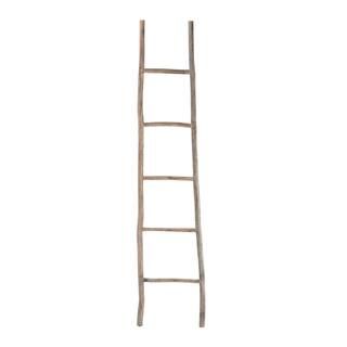 Titan Lighting 17 in. x 70 in. White Washed Wood Decorative Ladder-TN-891740 - The Home Depot | The Home Depot