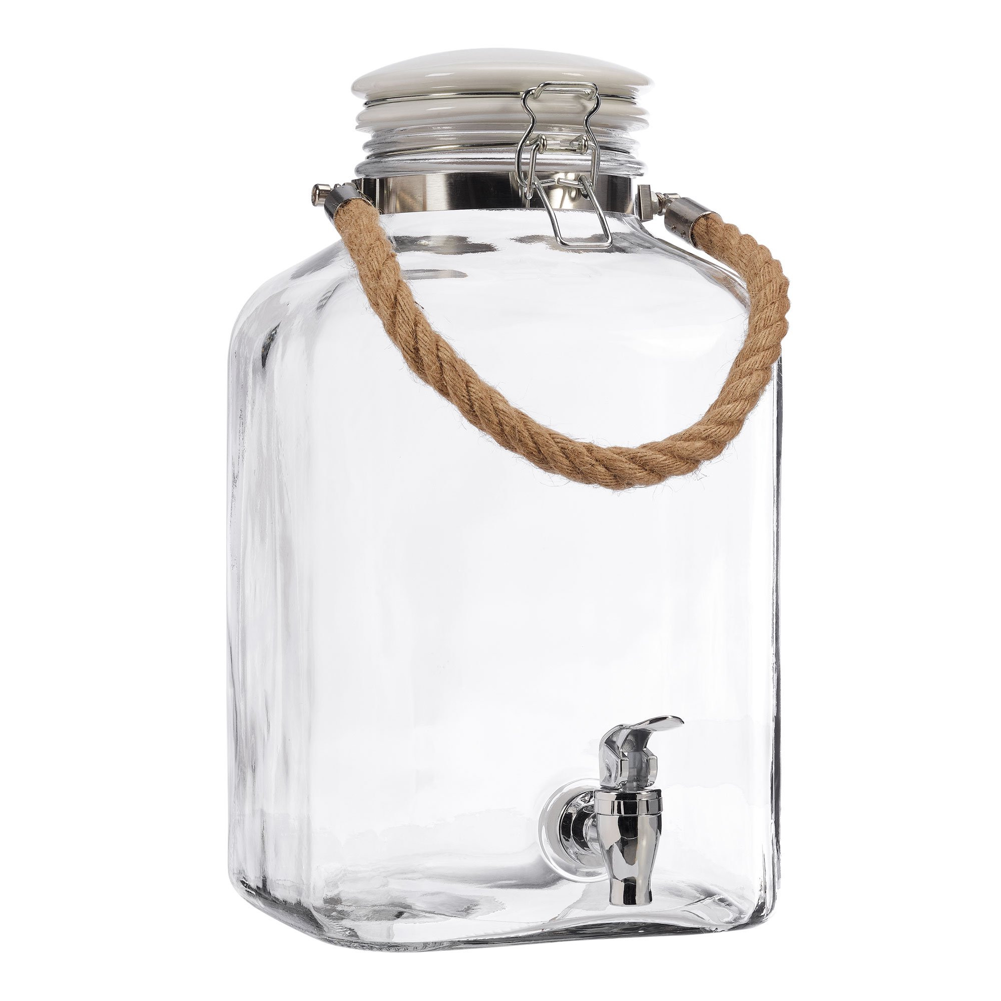 Better Homes & Gardens 2Gallon Glass Bverage Dispenser W/Ceramic Lid | Walmart (US)