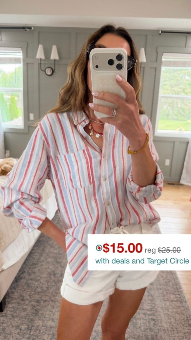 My favorite NOT flannel shirt Target makes every summer! This year… RED WHITE AND BLUE! 🇺🇸

#targetcircleweek #targetsale

#LTKSaleAlert #LTKSeasonal #LTKTravel