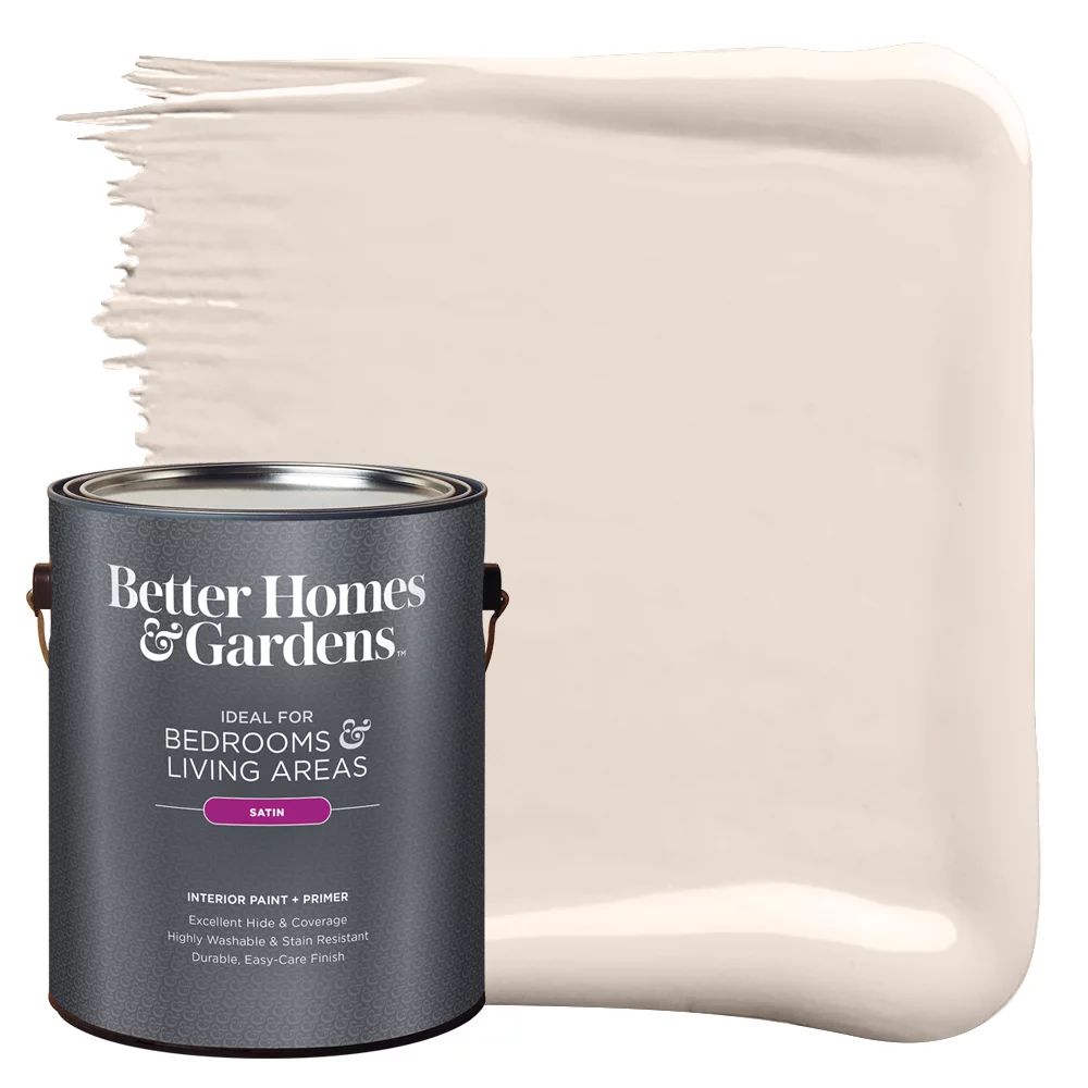 Better Homes & Gardens Interior Paint and Primer, Almond Latte / Beige, 1 Gallon, Satin | Walmart (US)