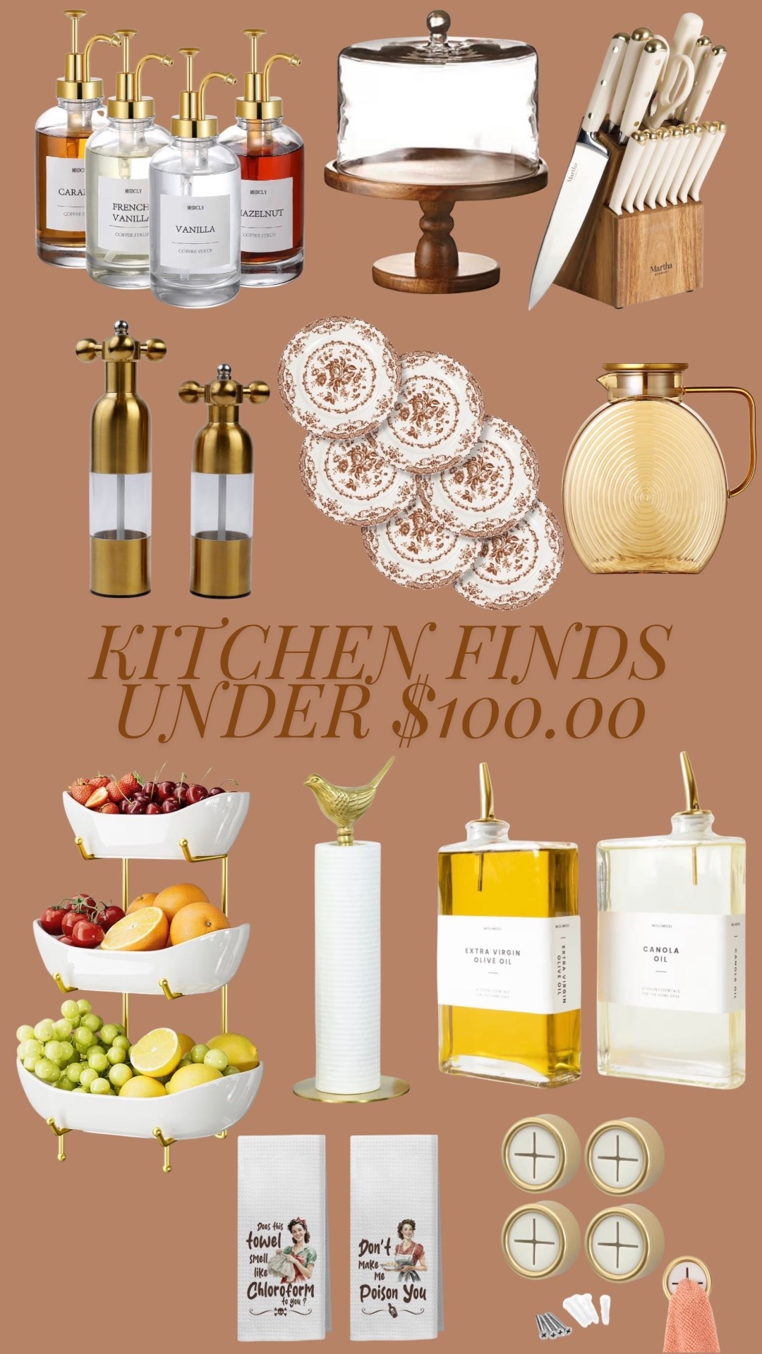 Elevate your kitchen without breaking the bank 🤎

#LTKSeasonal #LTKFindsUnder100 #LTKHome