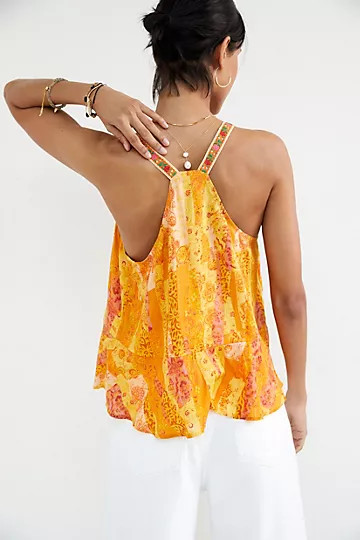 Pilcro Abstract Peplum Tank | Anthropologie (US)