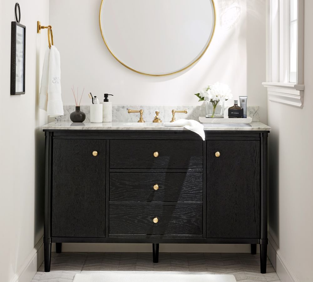 Harlow 52" Single Wide Sink Vanity | Pottery Barn (US)