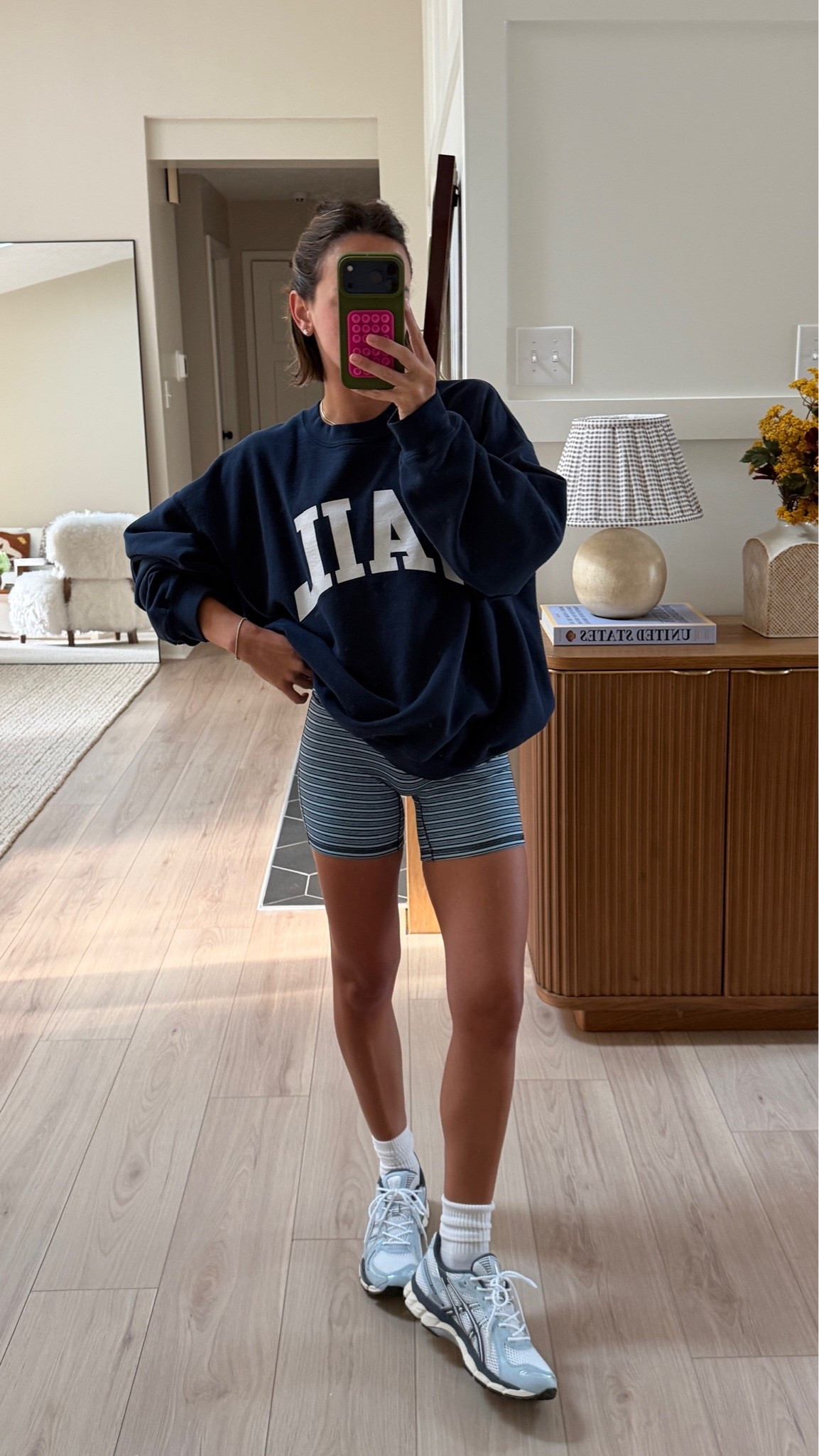 xs bra + bikers! linked similar navy sweatshirt

#LTKdayinmylife #LTKgrwm #LTKootd