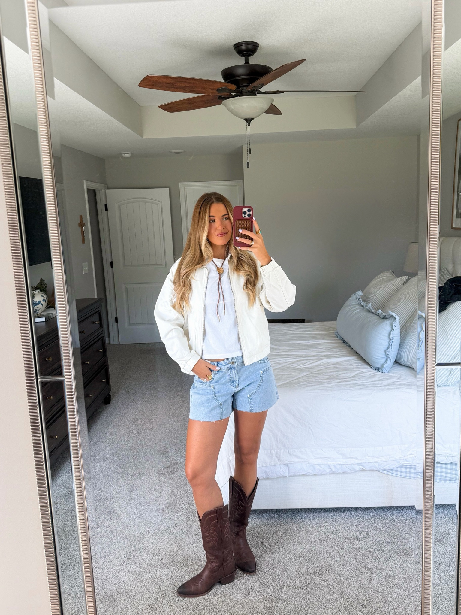 walmart ootd!! sized up in both jacket and shorts (shorts are true to size but i wanted an oversized fit!)

#LTKootd #LTKgrwm #LTKSaleAlert