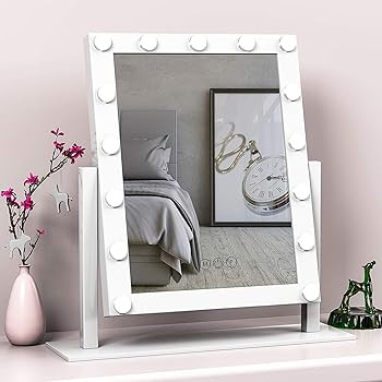 FENCHILIN Lighted Makeup Mirror Hollywood Mirror Vanity Makeup Mirror with Light Smart Touch Cont... | Amazon (US)
