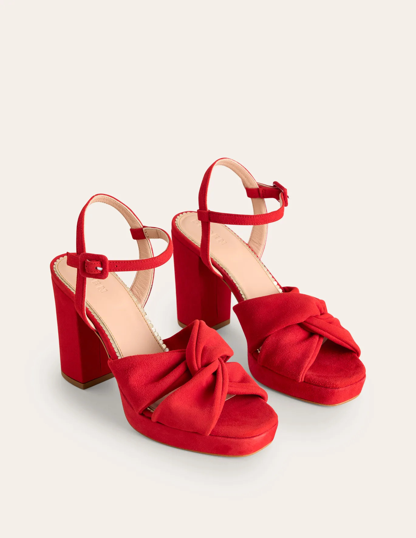 Twist-Front Heeled Platforms | Boden UK