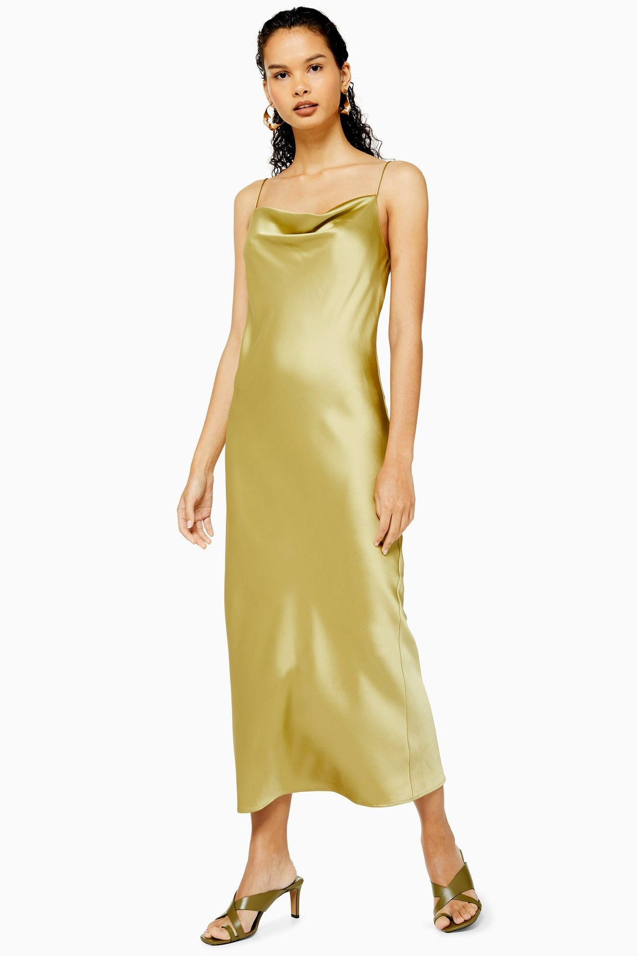 TALL Khaki Slip Maxi Dress | Topshop US