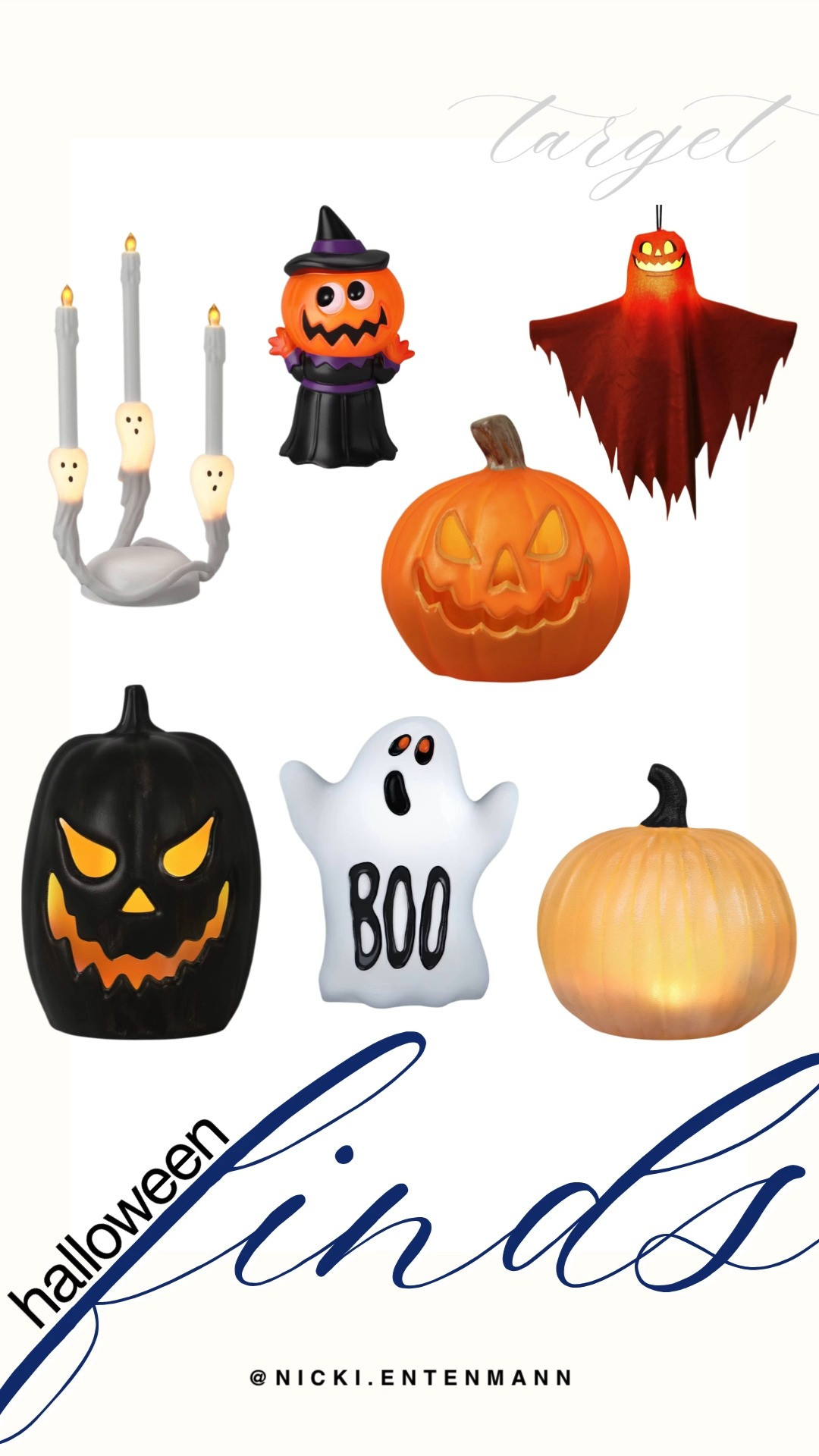 Light up your home for spooky season with these adorable Target Halloween decor finds! The festive collection features glowing jack-o'-lanterns, light-up ghost candelabras, bright pumpkin witch accents, and classic "BOO" ghost props. These charming light-up pieces are perfect for styling entryways, mantels, or shelves to add a warm, festive autumn glow.

#target #targetfinds #targethalloween #halloweendecor #spookyseason #homefinds #seasonaldecor 

 #LTKSeasonal #LTKHome #LTKSaleAlert