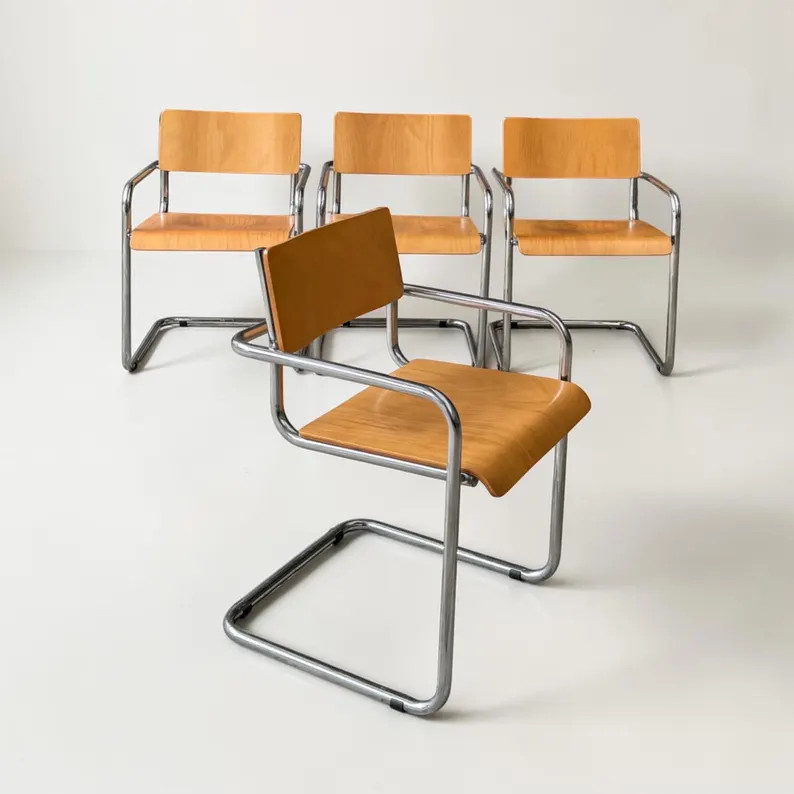 Bauhaus Cantilever Tubular Steel Arm Chair , Plurima Italy 1970s - Etsy | Etsy (Global)
