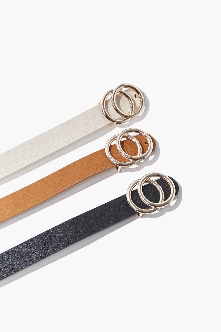 Dual-Buckle Waist Belt Set | Forever 21 (US)