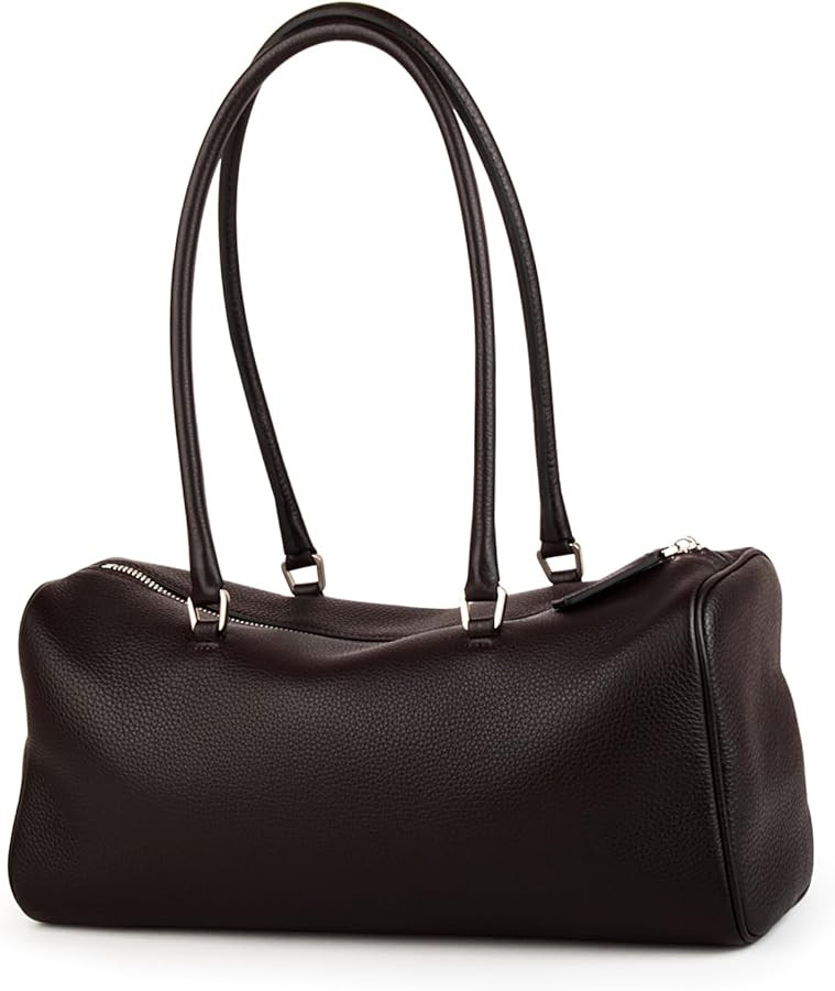 Premium Full-Grained Leather Handbag, Hobo Bags and Top Handle Barrel Bags Purses for Women | Amazon (US)