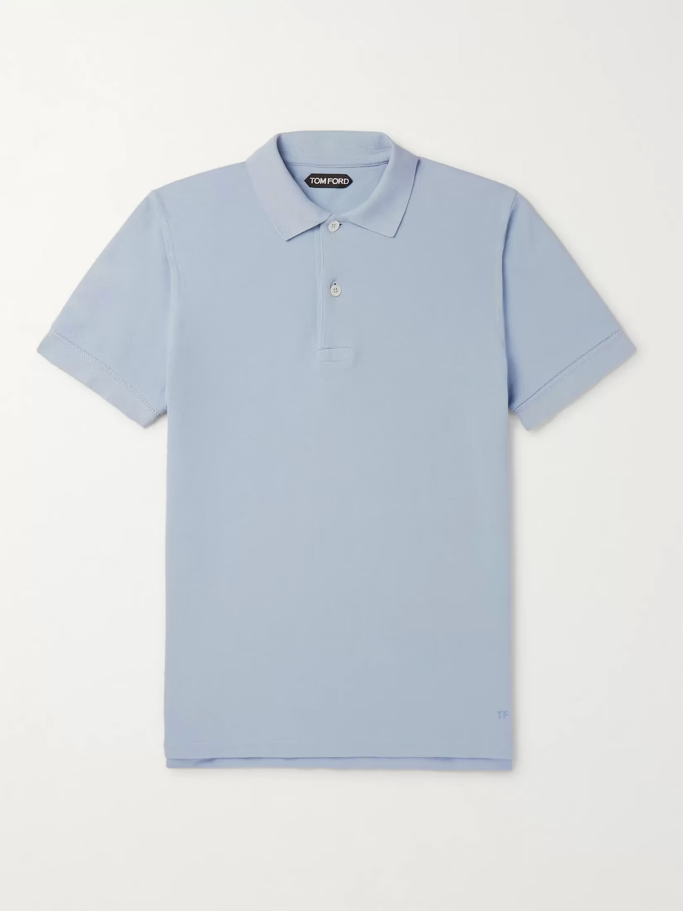 Blue Slim-Fit Cotton-Piqué Polo Shirt | TOM FORD | MR PORTER | Mr Porter (US & CA)