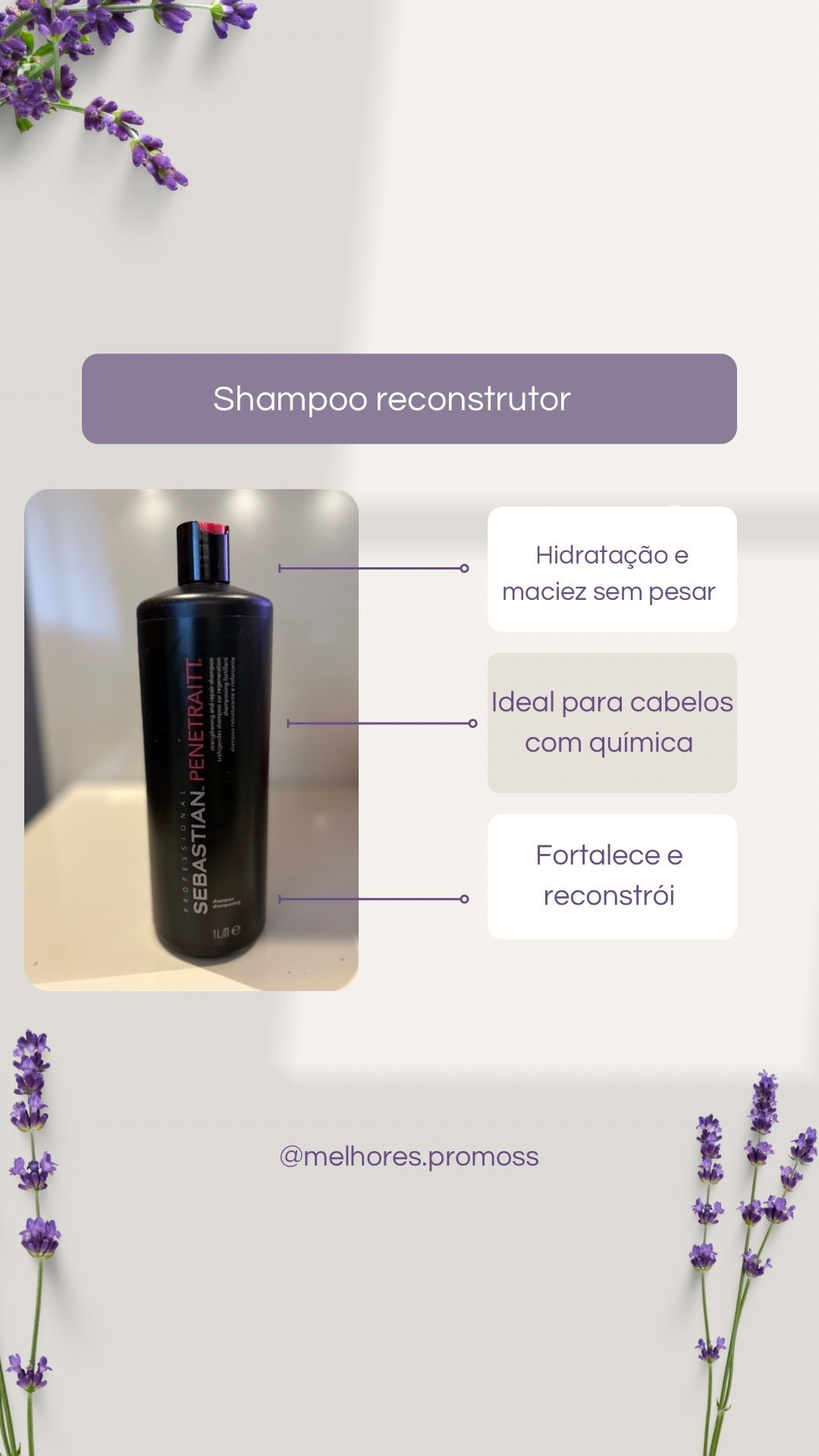 🧴✨ Shampoo Sebastian Penetraitt – Reconstrução Profunda para Cabelos Danificados!

Cabelos danificados, quebradiços ou sem vida?
Recupere a força e o brilho com o poder da linha profissional mais querida dos salões!

💥 Fortalece e reconstrói os fios de dentro pra fora
💧 Hidratação e maciez sem pesar
⚡ Ideal para cabelos com química, escova, chapinha ou coloração
🌿 Enriquecido com proteínas da seda, soja e trigo
🚿 Resultado visível desde a 1ª aplicação




#LTKpromo #LTKbeleza #LTKbrasil