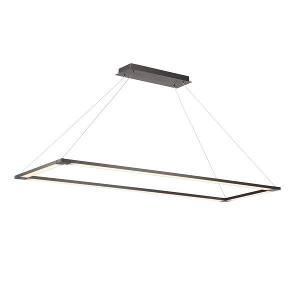 WAC Lighting Lune 4 Light 52" Wide LED Linear Chandelier - Overstock - 34344073 | Bed Bath & Beyond