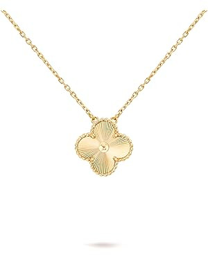 18K Gold Plated Four Leaf Clover Necklace for Women - Lucky Clover Pendant, Simple and Dainty Jew... | Amazon (US)