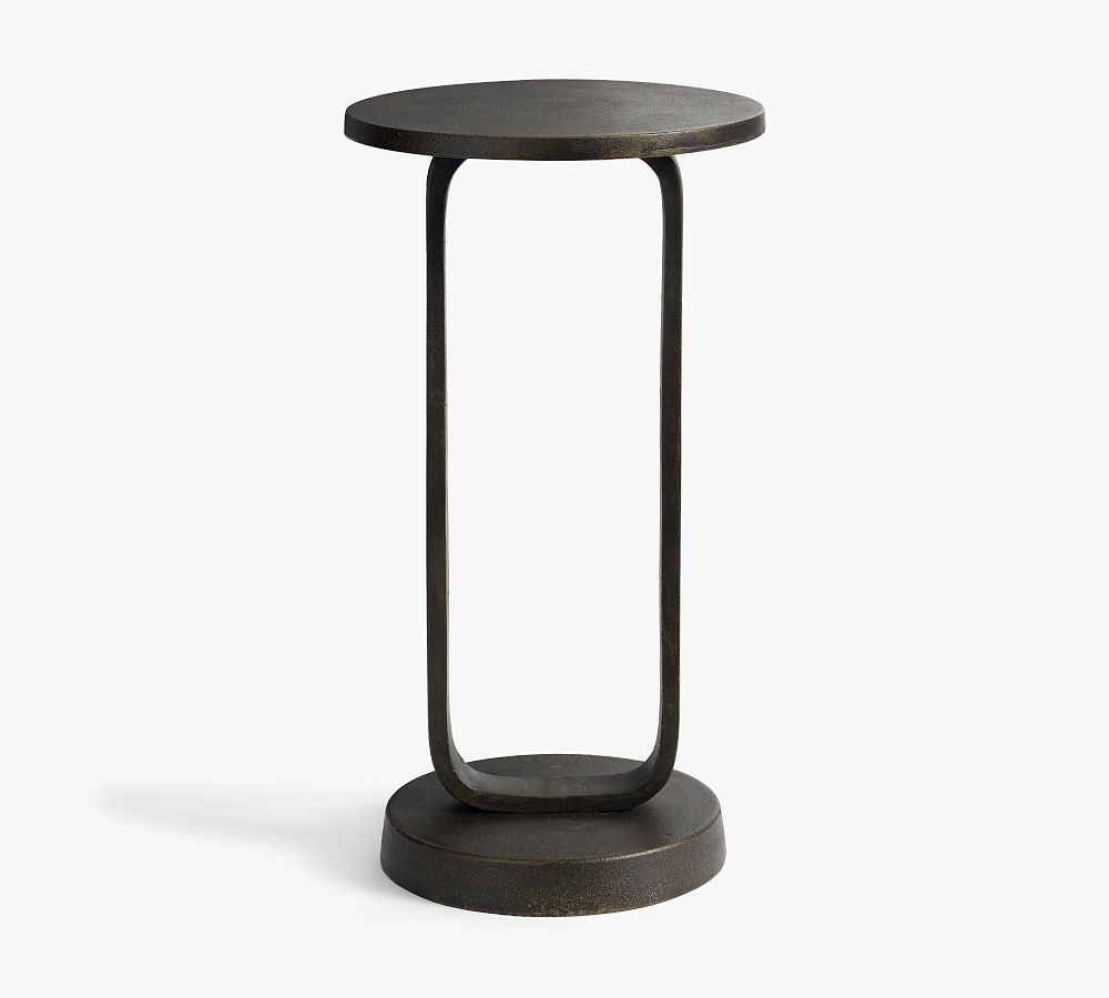 Ace Round Metal Accent Table (12") | Pottery Barn (US)