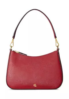 Lauren Ralph Lauren Crosshatch Leather Medium Danni Shoulder Bag | Belk