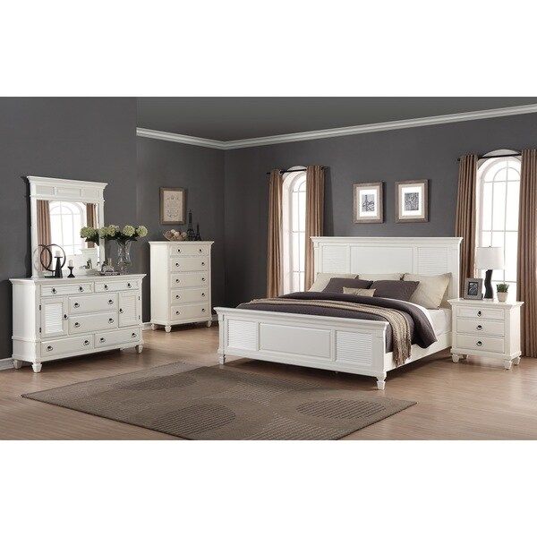 Regitina White 5-piece Queen-size Bedroom Furniture Set | Bed Bath & Beyond