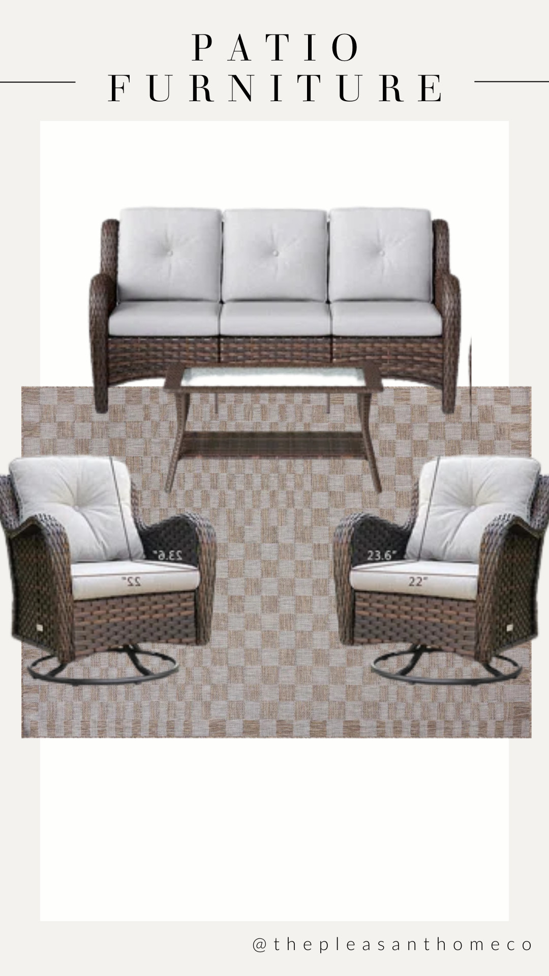 Patio Furniture / Porch Furniture / Rocker / Love Seat / Outdoor Rug / Spring / Outdoor Furniture / Amber Lewis Rug 

 

#LTKHome