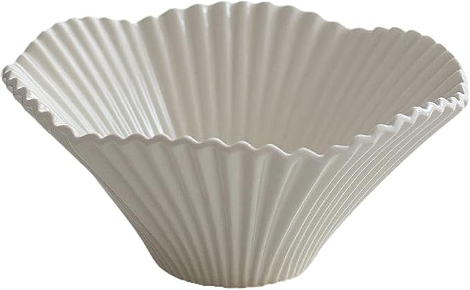 Salad Bowl Ceramic Fruit Bowl Large Serving Bowls Pasta Bowl Popcorn Bowl for Fruits, Nuts, Snack... | Amazon (US)