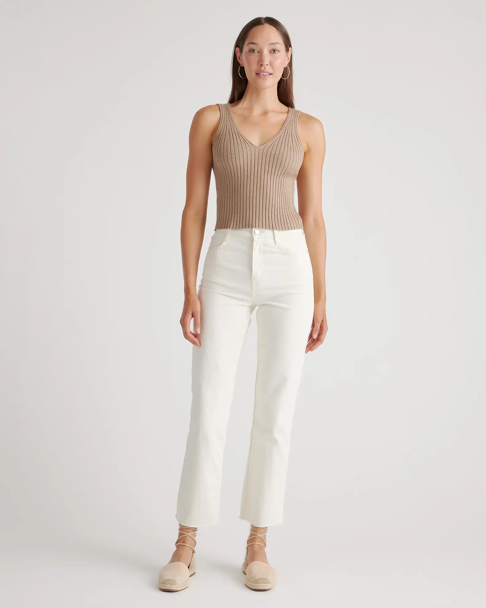 Eco-Knit Cropped Sweater Tank | Quince