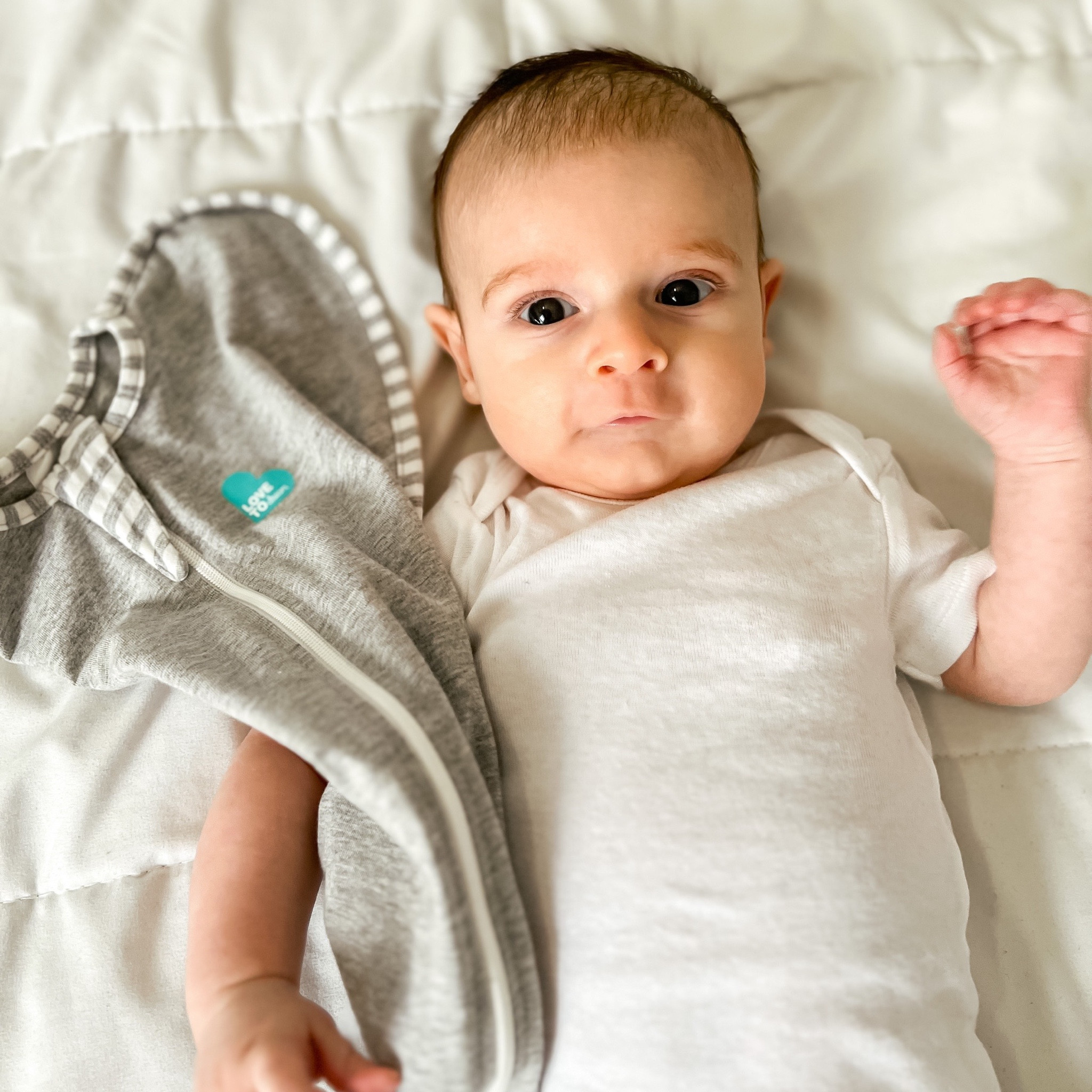 A cozy swaddle for safer sleep from lovetodream. A great option for newborns weighing 8-13 lbs who aren’t yet rolling. 

#LTKkids #LTKfamily #LTKbaby
