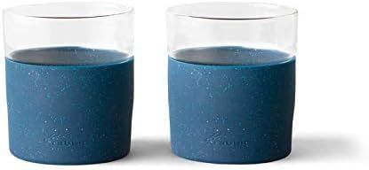 Rabbit Freezable Whiskey Glasses, 2 Count (Pack of 1), Speckled Navy | Amazon (US)