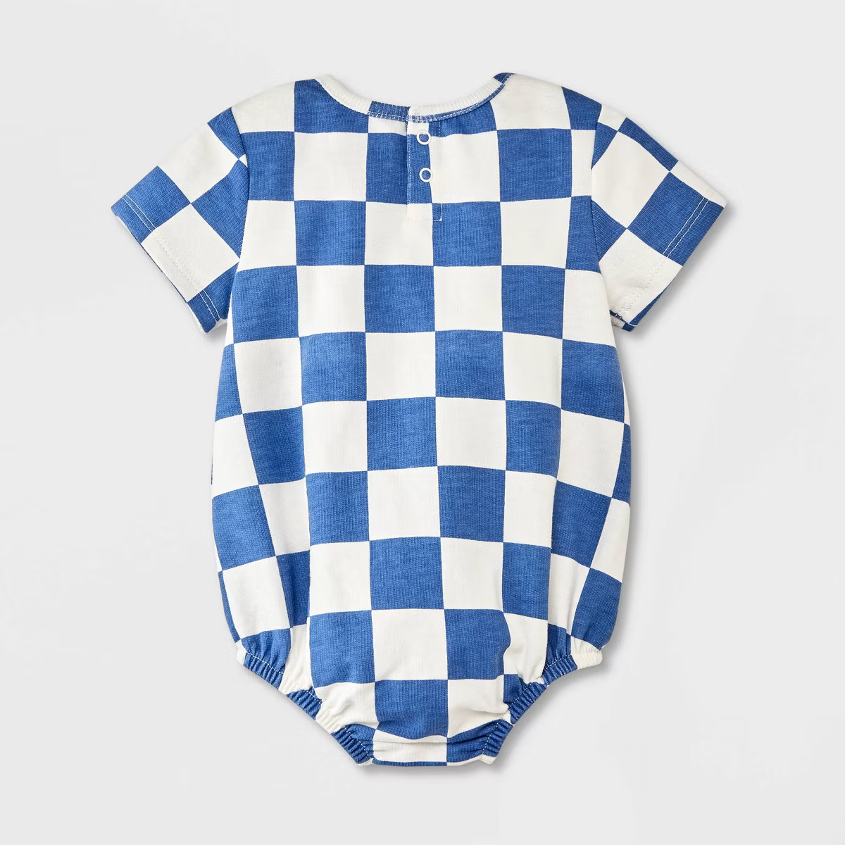 Baby Grayson Mini Americana Checkered Romper - Blue | Target