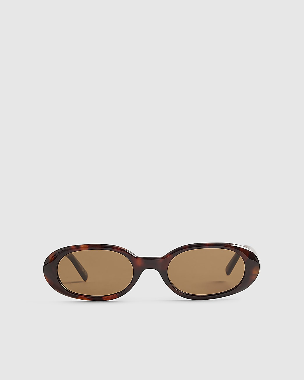 Brown Tortoiseshell Slim Oval Sunglasses | River Island UK & IE