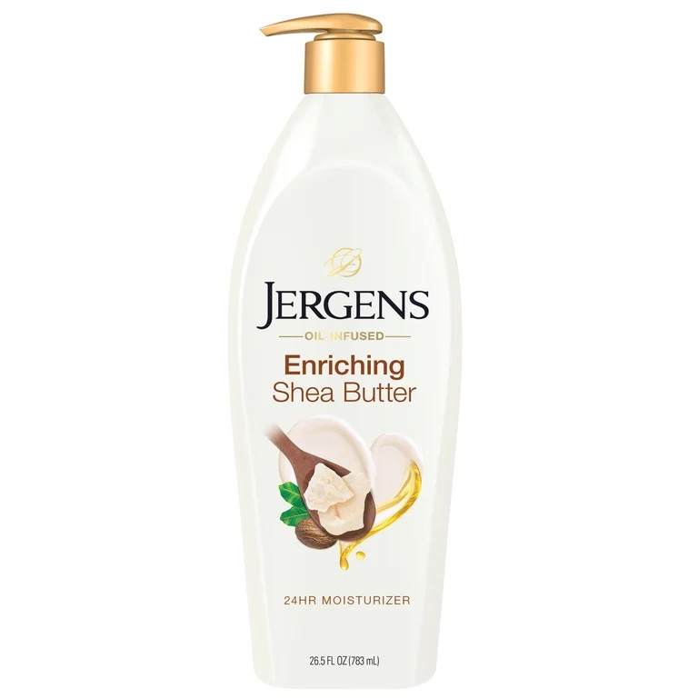 Jergens Shea Butter Hand and Body Lotion, Dry Skin Moisturizer, Dermatologist Tested, 26.5 oz | Walmart (US)