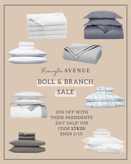 Boll & Branch is my favorite place to buy bedding like duvets and sheets and they’re having a President’s Day sale this weekend! 20% off using code LTK20!

#bedding #bedroom

#LTKhome #LTKSale #LTKsalealert
