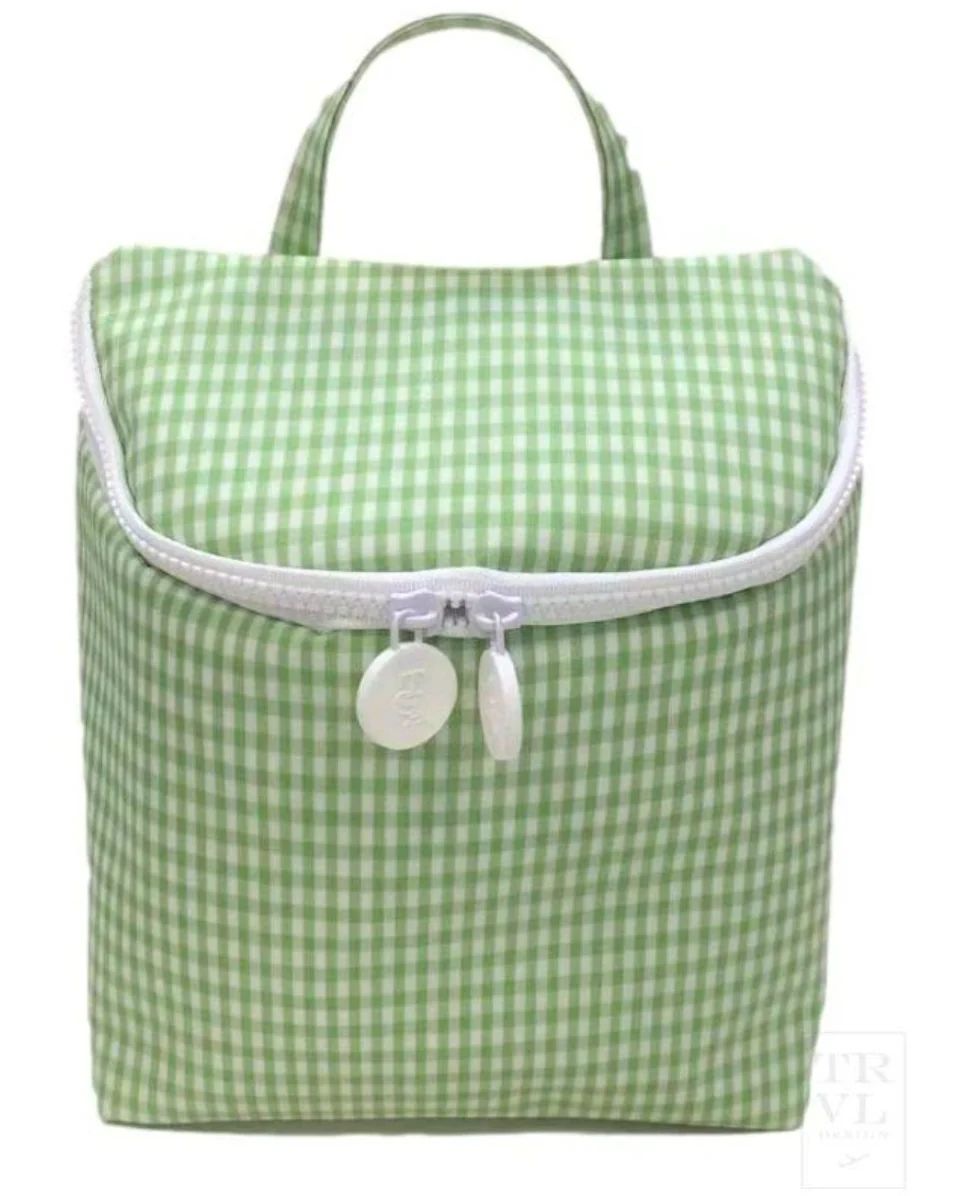 TAKE AWAY INSULATED BAG - Leaf Gingham | Lovely Little Things Boutique
