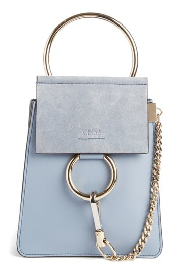 Chloe Faye Small Suede & Leather Bracelet Bag - Blue | Nordstrom