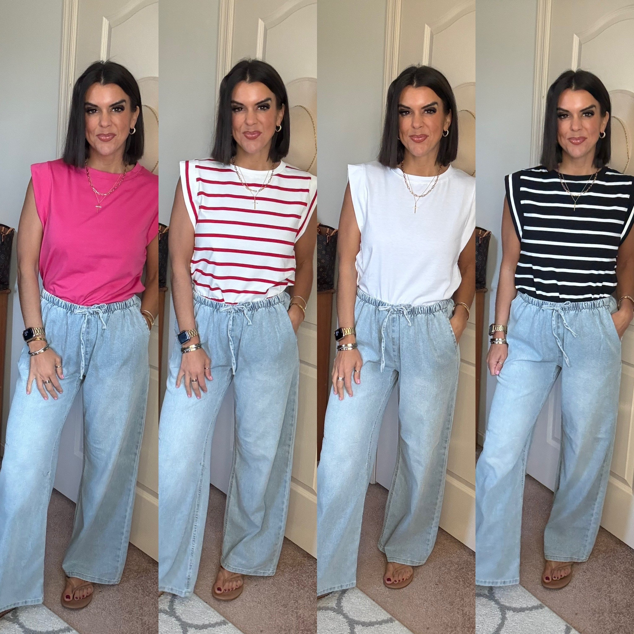 $12 Walmart tees restocked!! I’m 5’5 and in size small, xs in jeans 

#LTKgrwm #LTKSaleAlert #LTKSeasonal