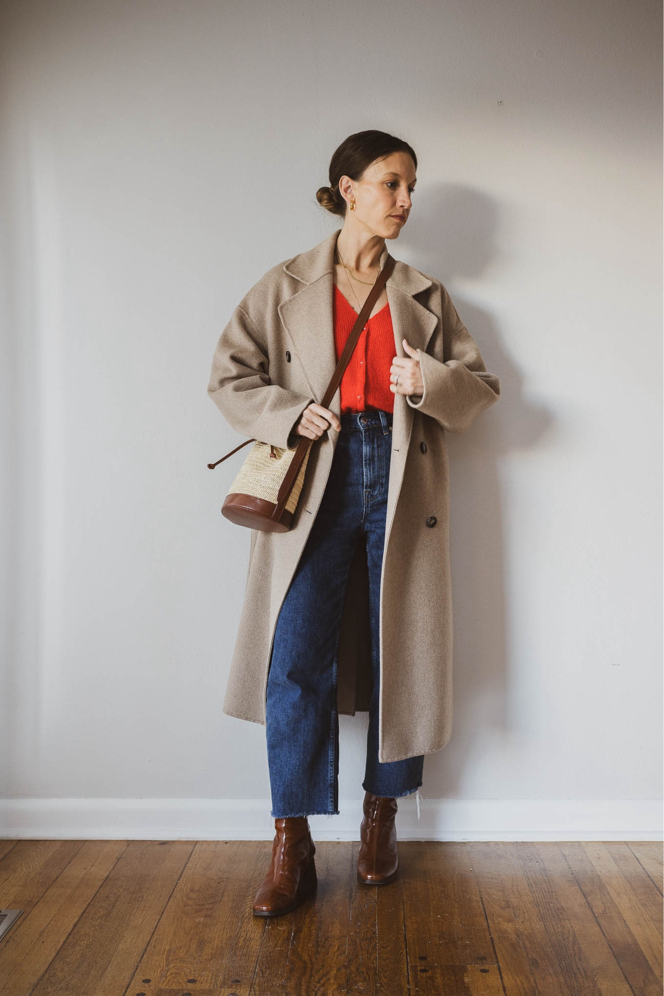 Daily Look 10.23.24

Sèzane cardigan, XXS, I sized down, limited sizing, similar linked. Everlane jeans, 24, I took my smaller size. Sèzane boots, TTS. Mango coat, this color is older, similar linked. Sèzane bag. Herringbone Necklace from Sela Designs, ASHLEYROHR10 for 10% off. Mila Coin Necklace from Sheena Marshall Jewelry, STITCHANDSALT for $10 off. Able hoops  


#LTKWorkwear #LTKSeasonal #LTKOver40