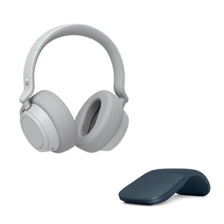Microsoft Surface Arc Touch Mouse Cobalt Blue + Surface Headphones Light Gray - Bluetooth Connectivi | Walmart (US)