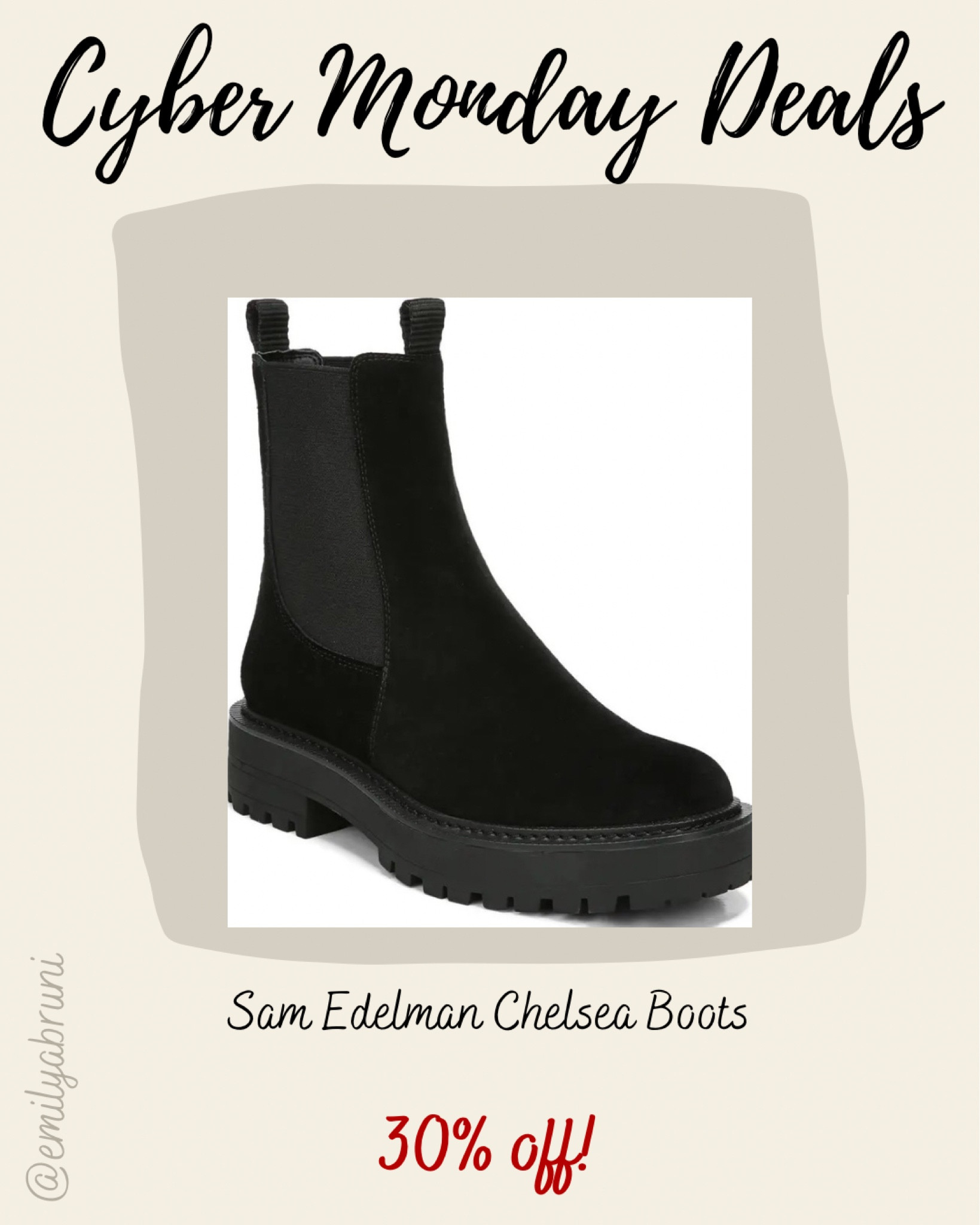 Cyber Monday deals! Sam Edelman Chelsea boots 30% off!

#LTKshoecrush #LTKsalealert #LTKCyberweek