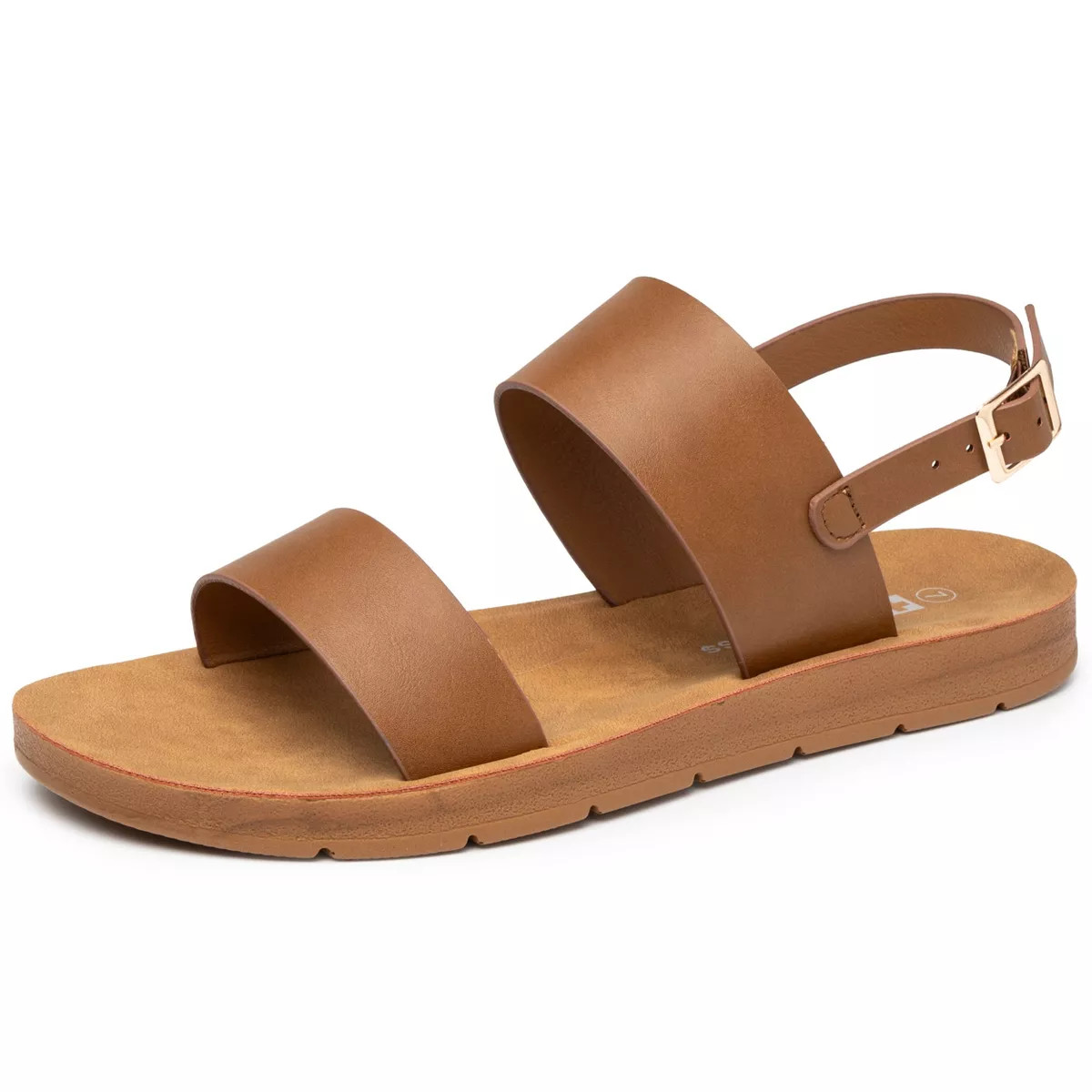 Alpine Swiss Beth Womens Flat Sandals Two Strap Buckle Sandals Summer Comfort Shoes | Target