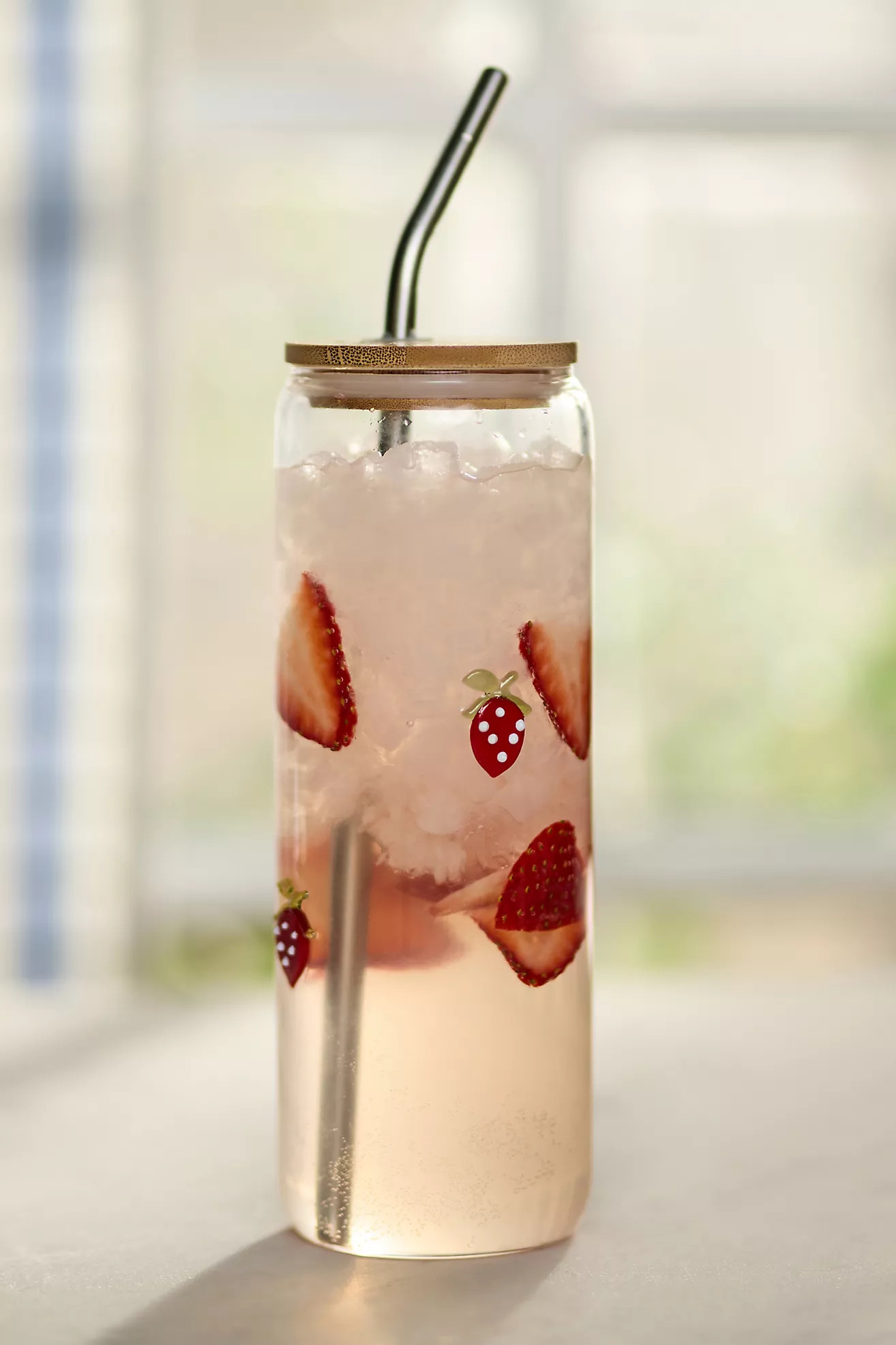 The Icon Juice Glass Large Tumbler with Lid | Anthropologie (US)