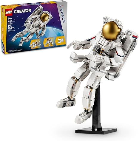 LEGO Creator 3 in 1 Space Astronaut Toy, Building Set Transforms from Astronaut Figure to Space D... | Amazon (US)